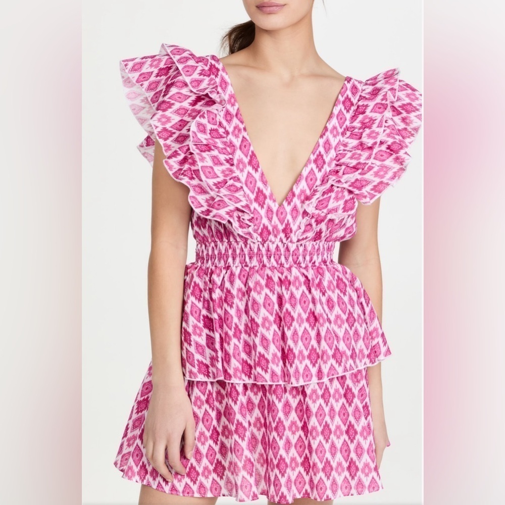 Playa Lucila Ruffle Mini Dress size M
